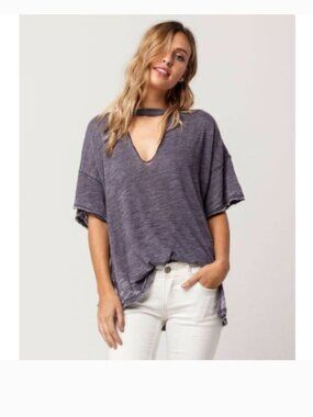 Free People Burnout “Jordan” Cutout T-Shirt